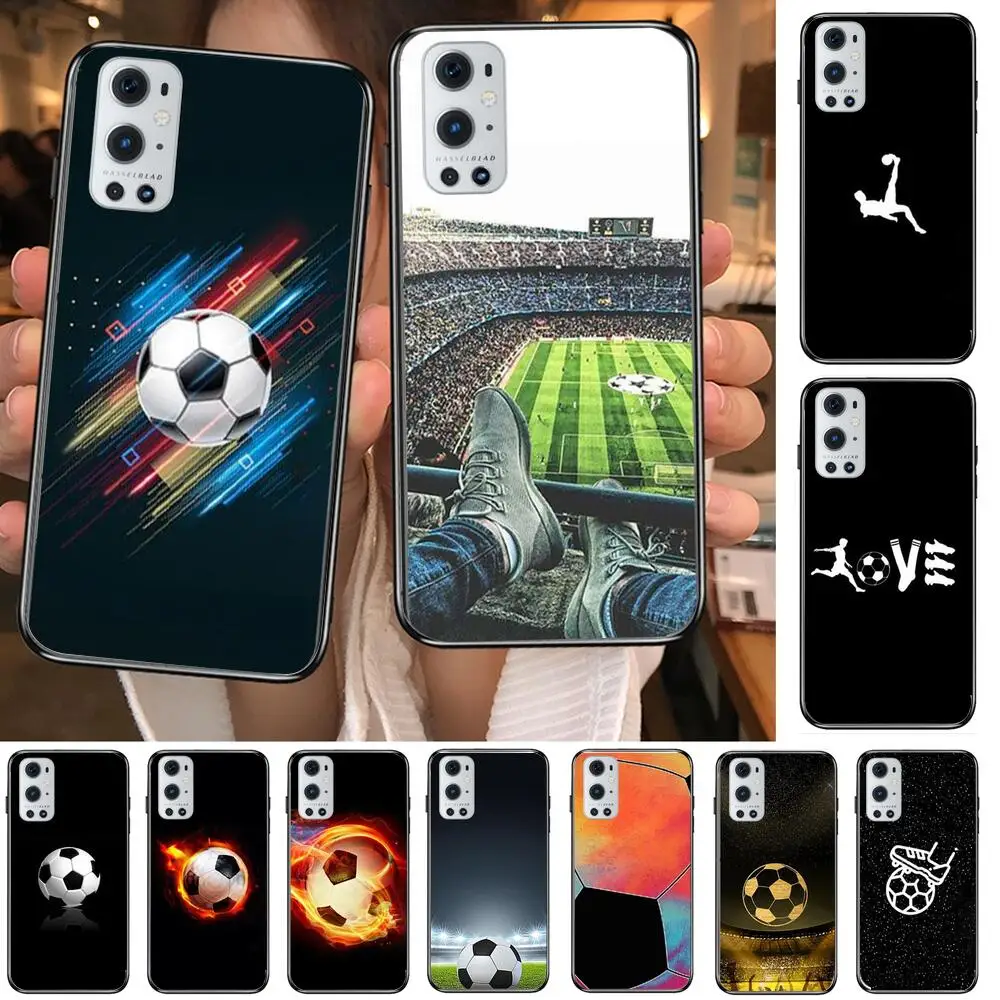 

2021 football soccer black Silicone For OnePlus Nord N100 N10 5G 9 8 Pro 7 7Pro Case Phone Cover For OnePlus 7 Pro 1+7T 6T 5T 3T