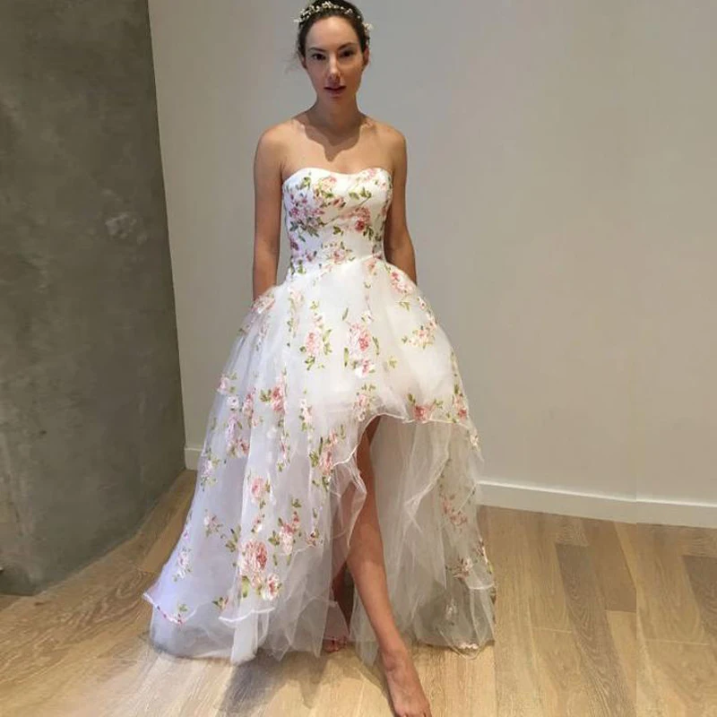 

Платье для выпускного вечера из тюля, без бретелек