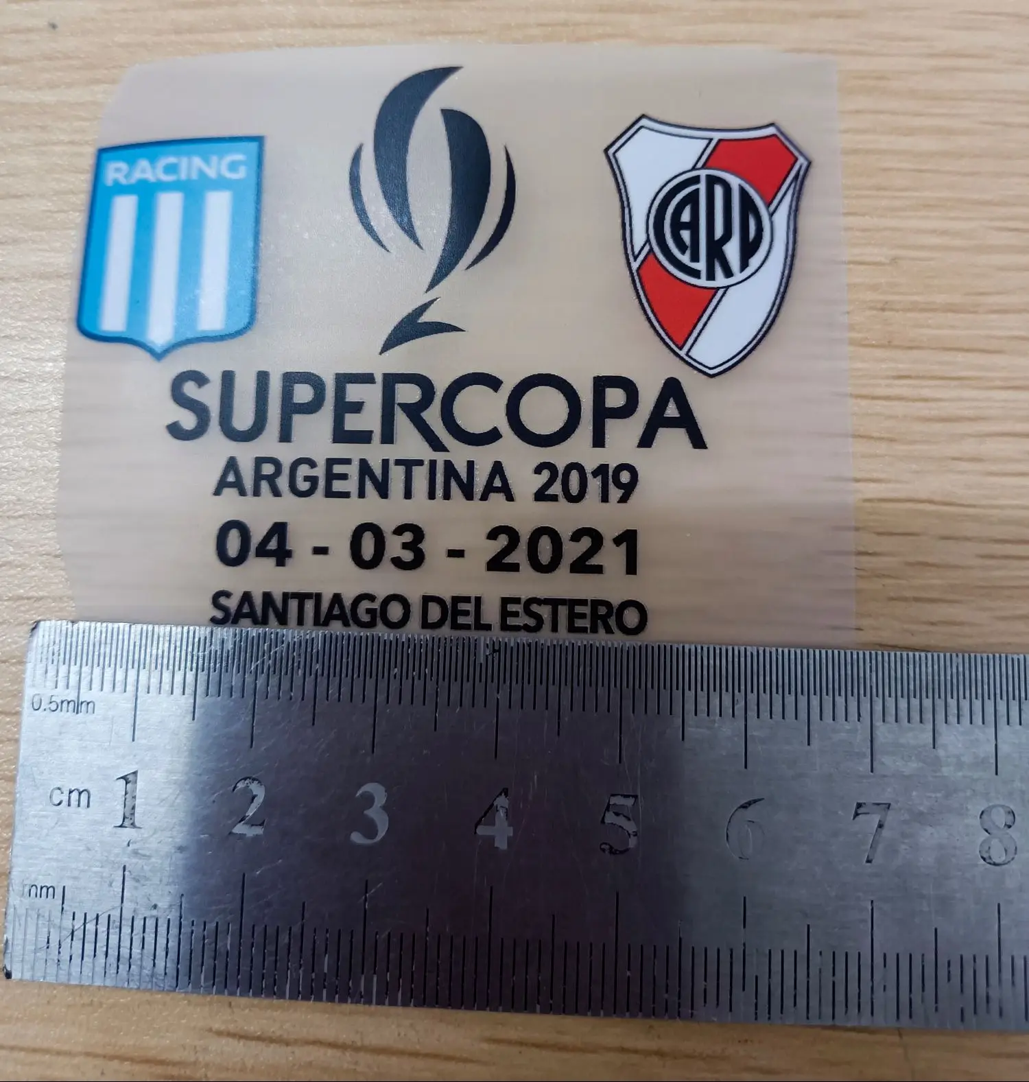 

2021 Supercopa Аргентинская 2019 пластырь, детали игры, патчи для переноса утюга