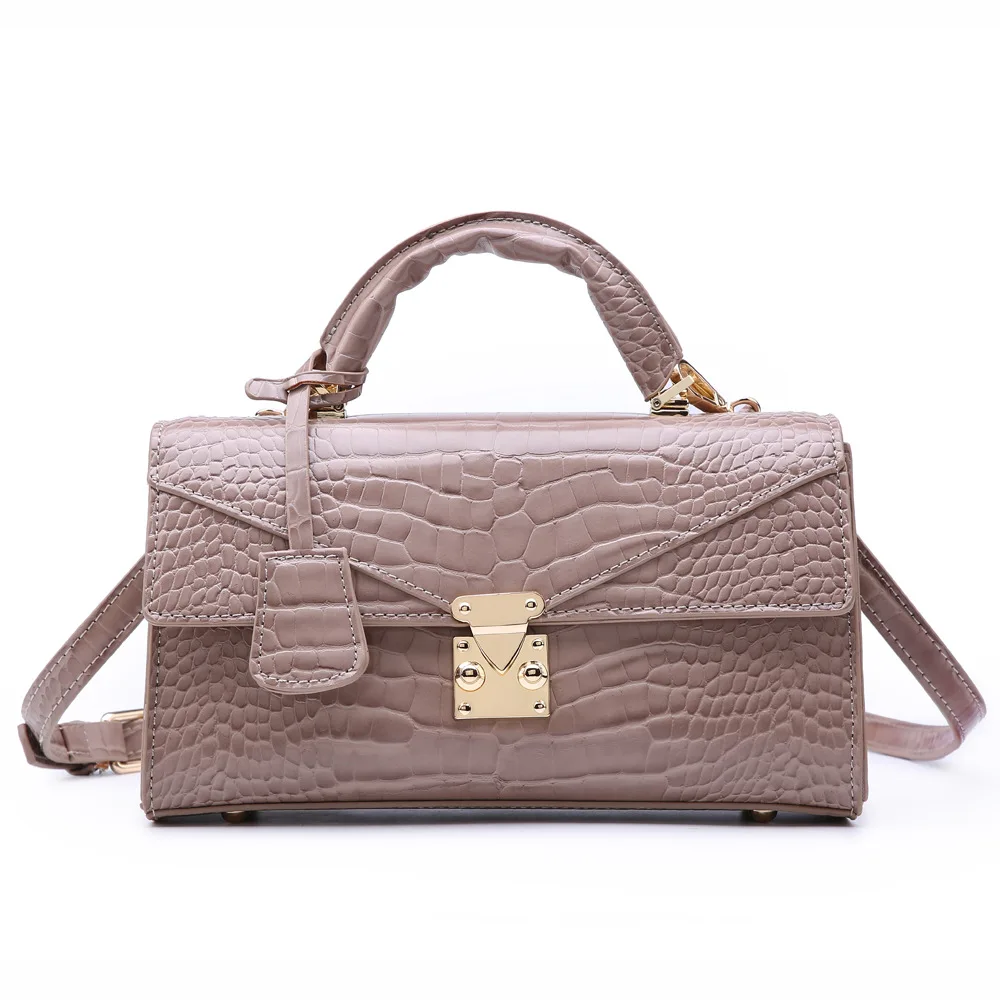 

Fashion New Crossbody Bag Women Casual All-match Shoulder Bags Luxury Brand Texture Handbag Crocodile Pattern Small Square Bags