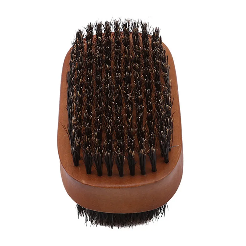 Двухсторонняя щетиная щетка для бороды Мужская Парикмахерская бритья горячая