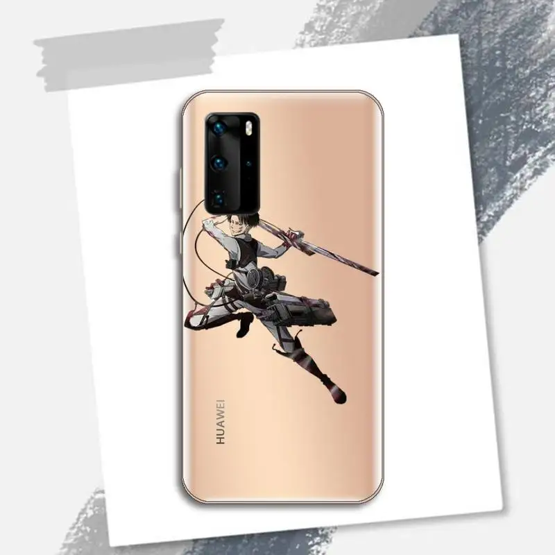 

Japan Anime attack on Titan Phone Case Transparent for Huawei P honor 8 10i 20 30 40 smart 2019