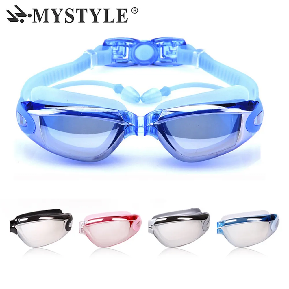 Профессиональные плавательные очки для близорукости мужские и женские