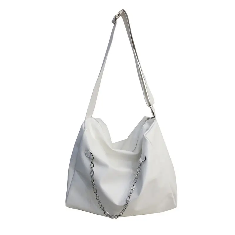 Сумка на плечо унисекс модная большая кожаная дорожная сумочка-тоут простой