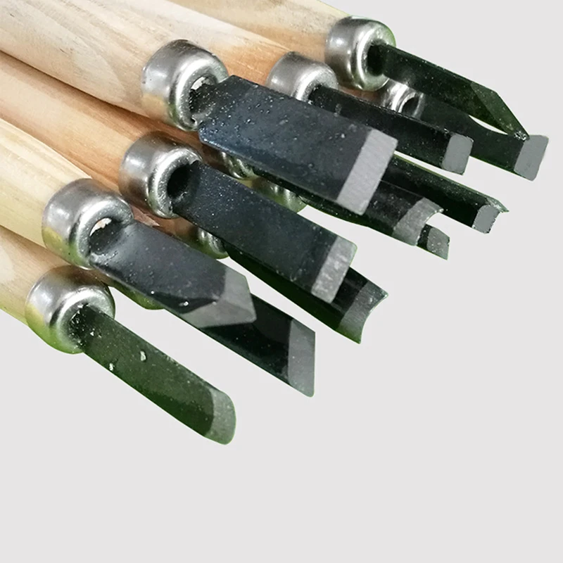 

6/12PCs Wood Carving Tool Kit Woodworking Tools Chisel Knife Wood Gouge Hand Engraving Machete Angle Cutter DIY Tools