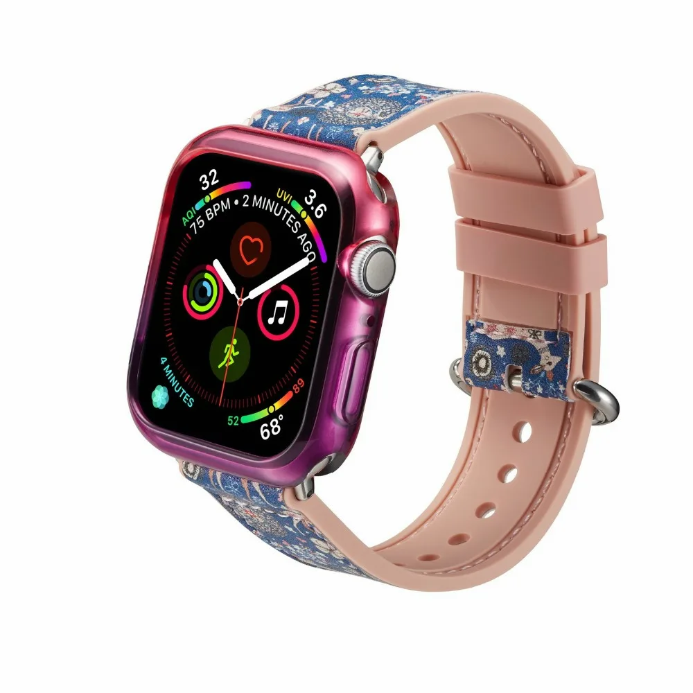 360 Тонкий чехол для часов Apple Watch чехол 4 3 2 1 42 мм 38 мм мягкий прозрачный ТПУ защитный экран для iWatch 4 3 44 мм 40 мм