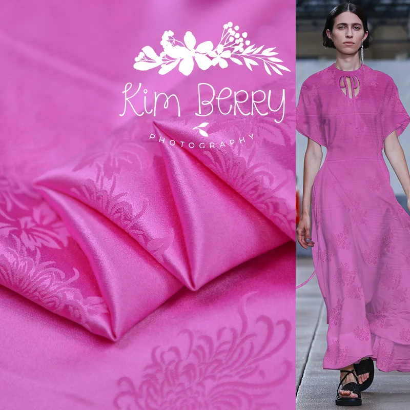 Тонкая жаккардовая водолазка из шелка тутового шелкопряда сатин 100% шелковая