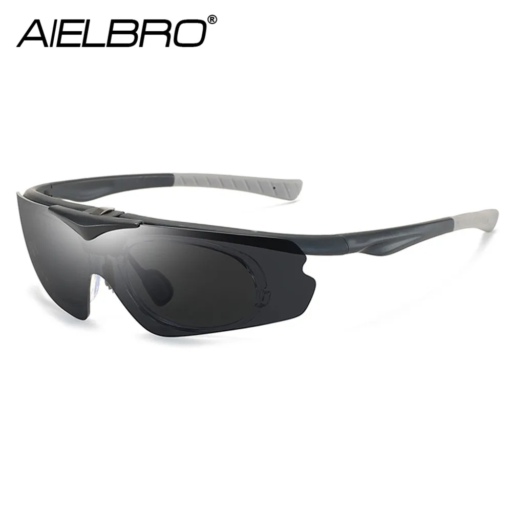 Мужские солнцезащитные очки для велоспорта AIELBRO UV400 с ночным видением мужчин |