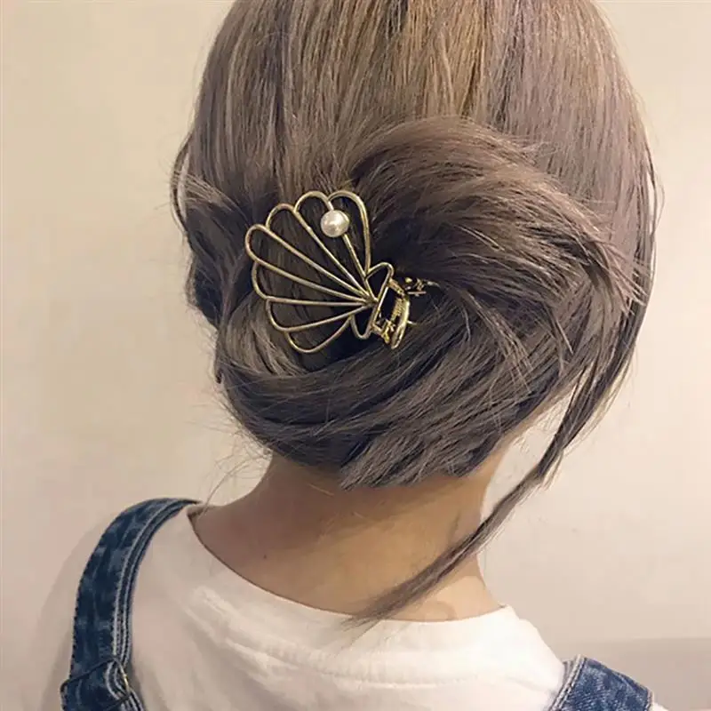 

6PCS Hair Claw Clip Fashion Geometric Metal Hair Clip Clamp Catch Clip for Hair Headwear Styling Accessories Jewelry Women Girl