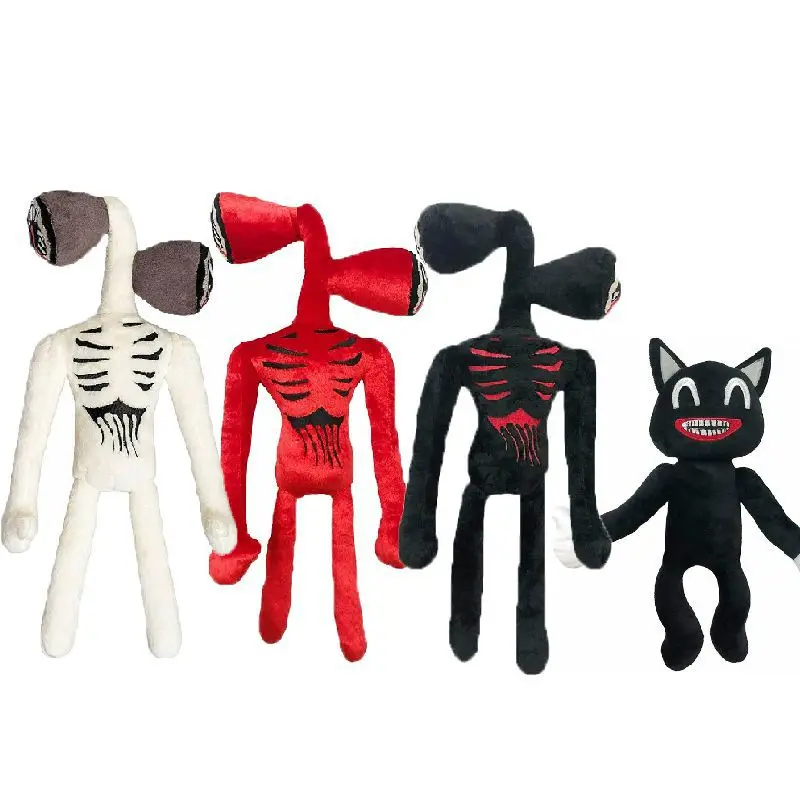 

Siren Head Plush Toy Anime Plushie Black Cartoon Cat Stuffed Animals Doll Horror Sirenhead Peluches Toys for Kids Christmas Gift