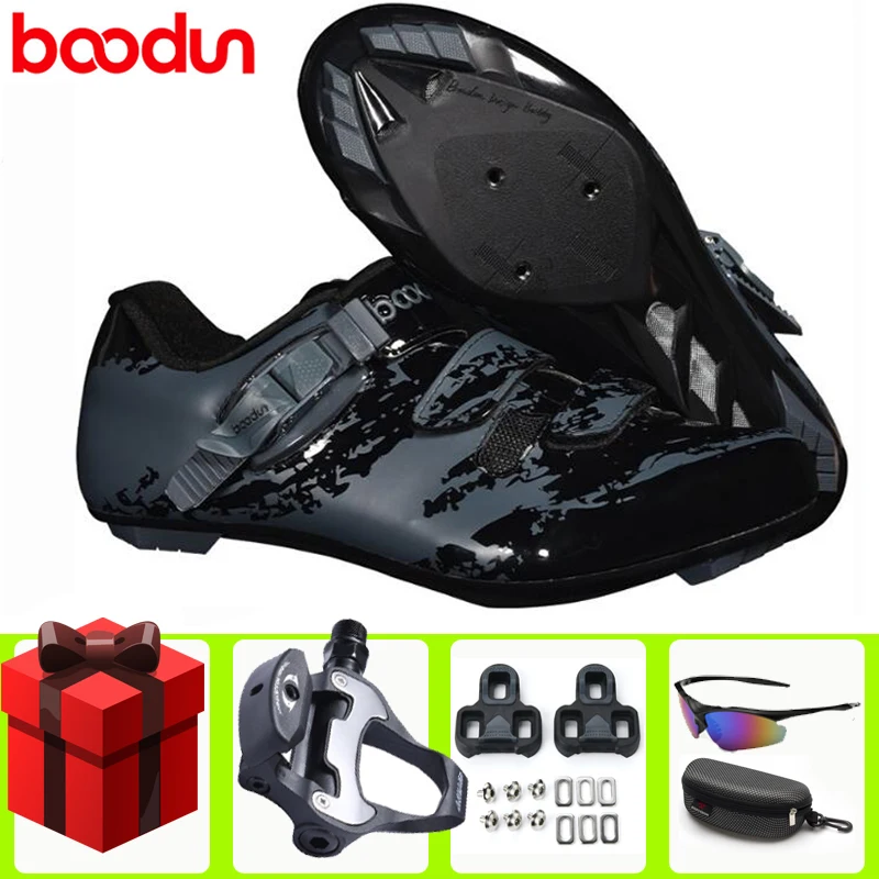 

Кроссовки BOODUN мужские/женские для велоспорта, профессиональная обувь для езды на велосипеде, самоблокирующиеся