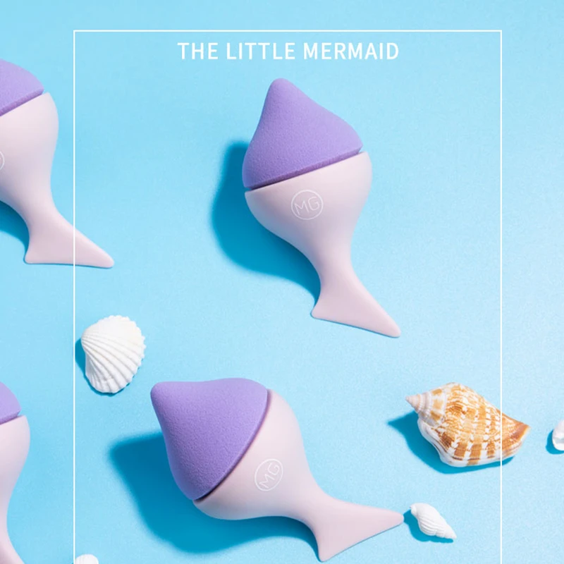 Бренд Miss Gorgeous 2 шт. губка для макияжа Русалочки косметическая пудра Макияж