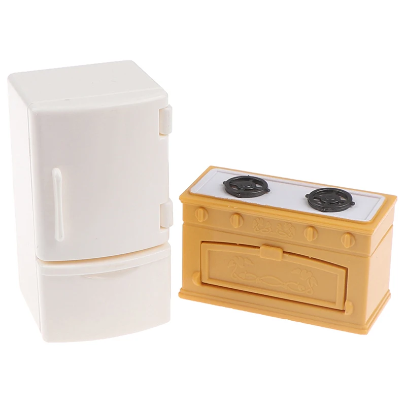 1 шт. кукольный домик миниатюрная кухонная скамейка холодильник игрушки кухонные