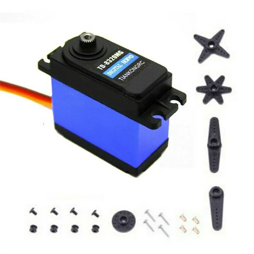 

Водонепроницаемый цифровой рулевой механизм с крутящим моментом 90-180 градусов, подходит для радиоуправляемого автомобиля 1 \ 10 1/8