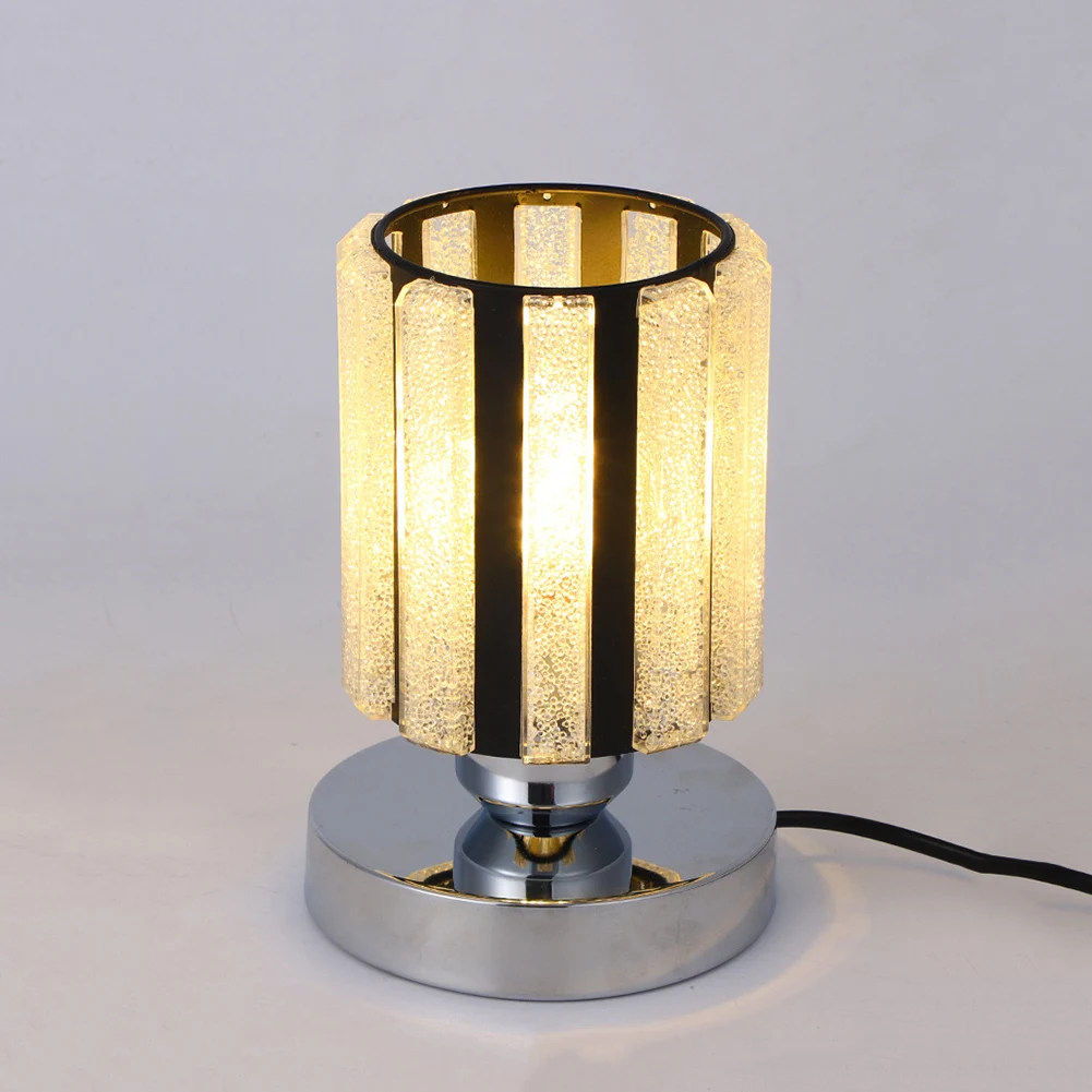 

Nordic Crystal Glass LED Table Lamp 5W Bedside Desk Lamps Modern Touch Night Light for Living Room Bedroom Home Decoration