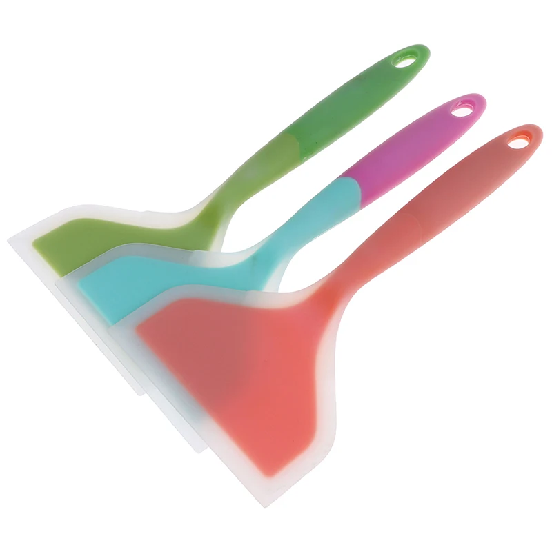 

Home Cooking Utensils Silicone Spatula Beef Meat Egg Kitchen Scraper Wide Pizza Shovel Non-stick Turners Food Lifters