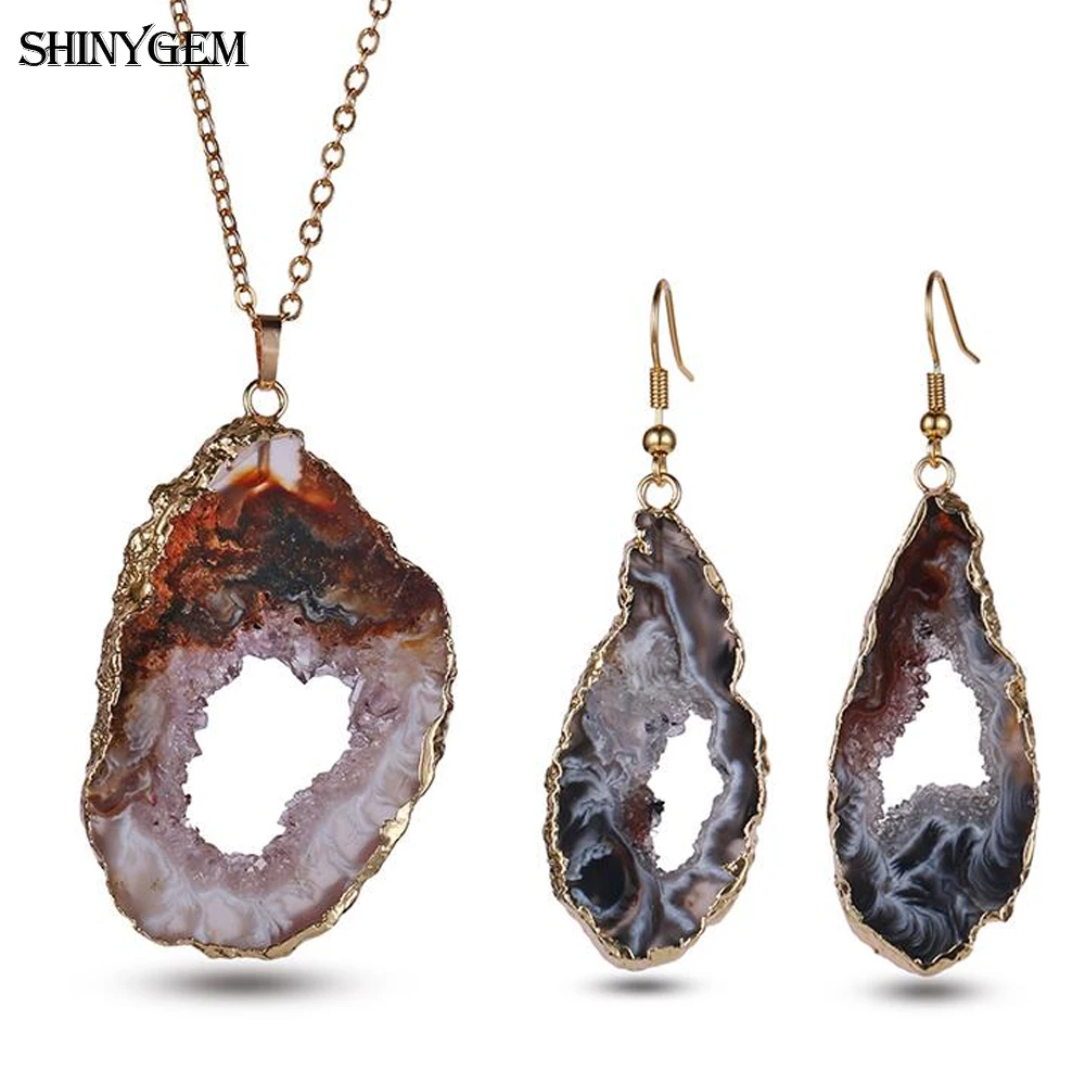 ShinyGem 20 40 мм Роскошный Золотой/Серебряный цвет бразильский необычный натуральный