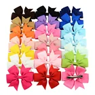 3,15 дюйма, лидер продаж, однотонные красочные аксессуары для волос с бантом, бутиковый бант, заколка для волос для детей, модная головная повязка для девочек, украшение для волос