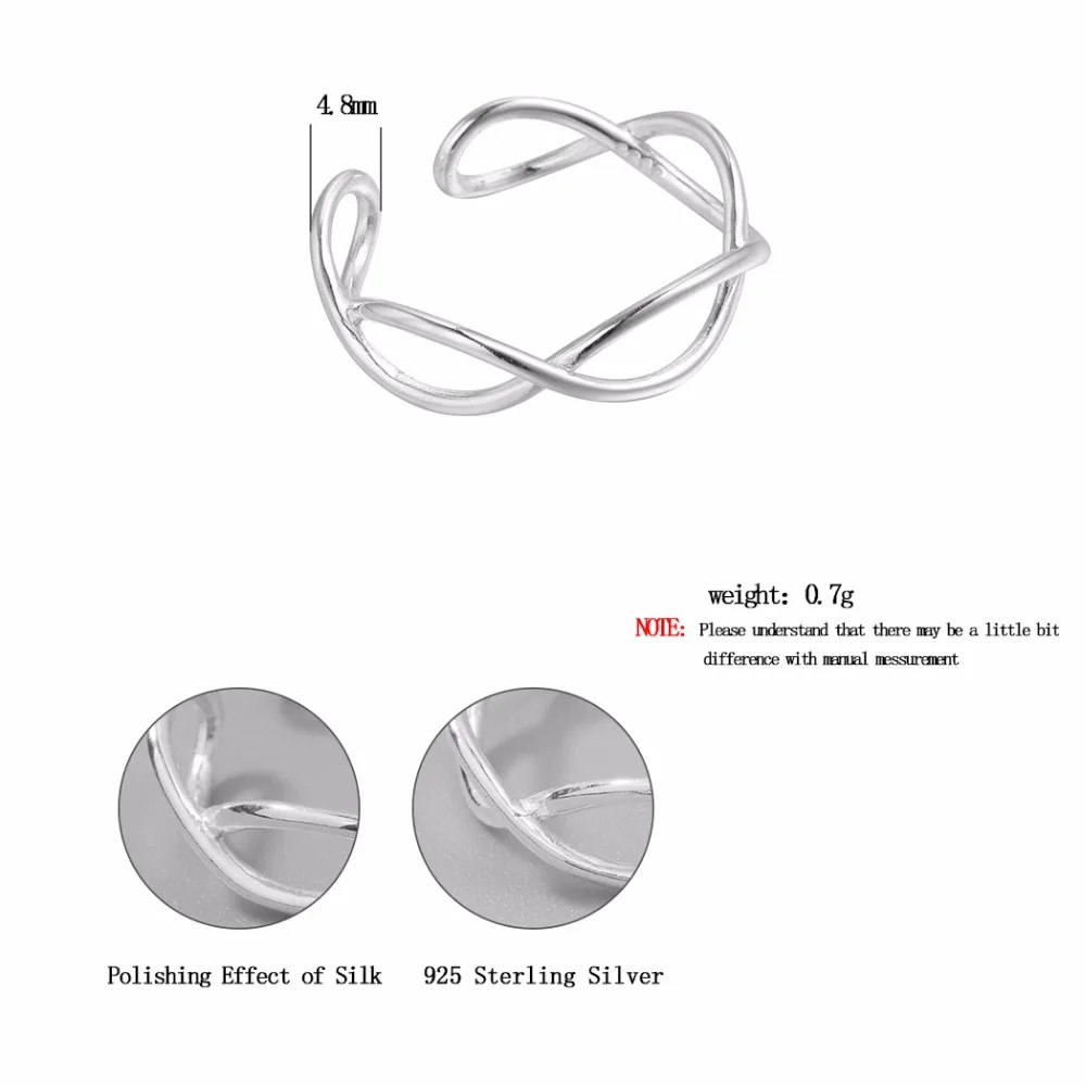 Чандлер твист узлов провода кольца для мужчин и женщин геометрические