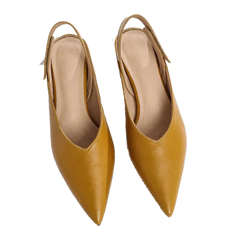 

New Women for Shoes Casual Elegant Pumps Mules Mid Heels Pointed V-mouths Ladies Dress shoes OL Daily Shoes