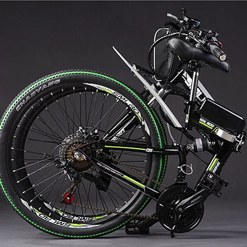 Электрический велосипед из углеродистой стали 48 В 26 дюймов с литиевой батареей 20