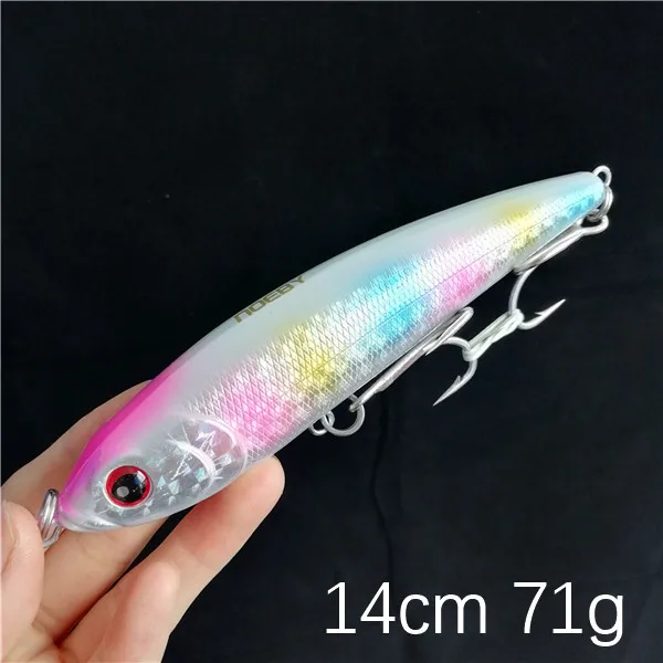 123 9062 14cm Noeby 1 шт. 14 см/70 г 16 см/98 г 18 см/145 г переменная Тонущая Vib приманка-карандаш приманка для рыбалки карандаш Хорошие рыболовные снасти воблеры - Цвет: 123 9062 14cm