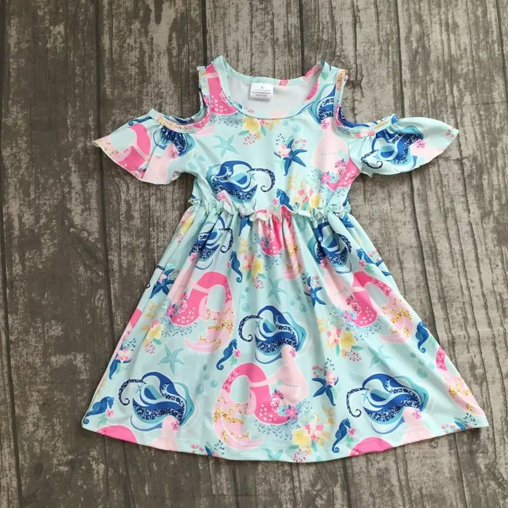 Специальное предложение летнее платье для маленьких девочек из молочного шелка