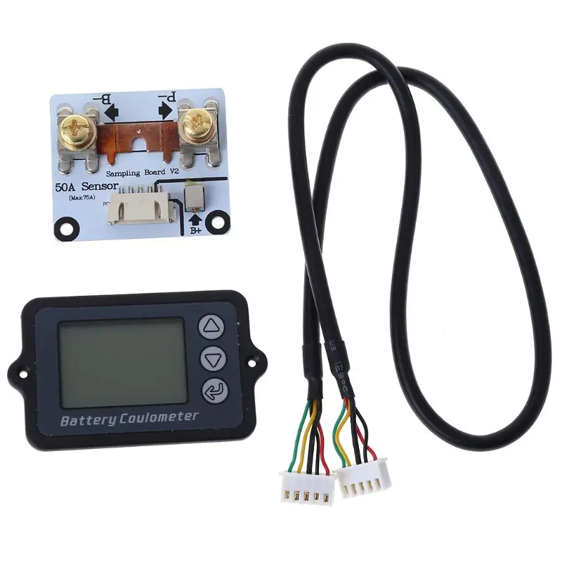 

DC 8-80V 50A Battery Coulometer TK15 Battery Tester for LiFePo Coulomb Counter K1KA