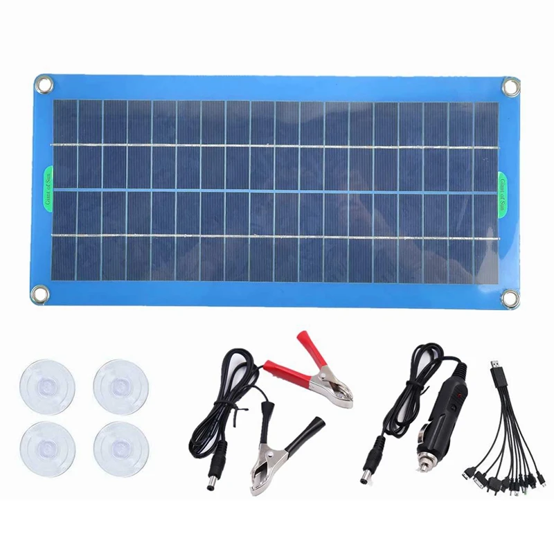 Home Solar de Saída de Usb Monocristalinas para Carro Painel Dupla Células Solares Iate Bateria Barco Carregador 300w 12v