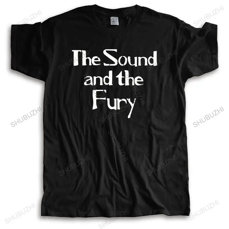 

Homme t shirt Brand Clothing summer men black t-shirt The Sound And The Fury New Cotton tee-shirt male streetwear casual tees