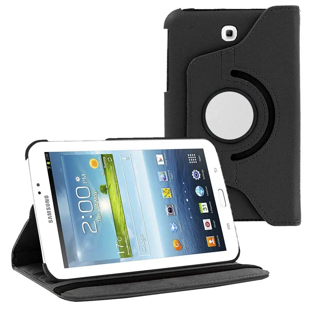Вращающийся на 360 градусов Чехол книжка для Galaxy Tab 3 7 &quotSM T210 T211 P3200 P3210 чехол Samsung Tab3
