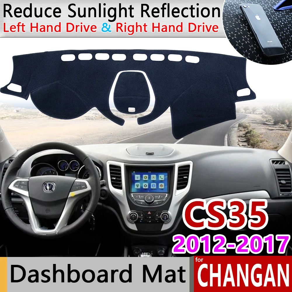 Для Changan CS35 2012 2013 2014 2015 2016 2017 Противоскользящий коврик для приборной панели защиты