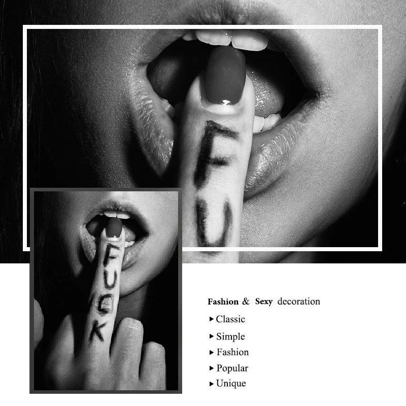 Современный модный настенный плакат черный белый подводный женский Принт