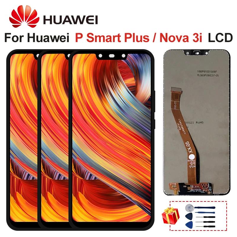 Для Huawei P Smart Plus LCD Nova 3i INE LX1 сенсорный экран дисплей дигитайзер Запасные части