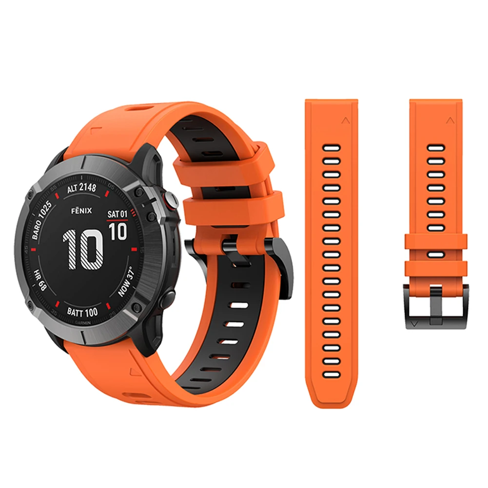 

For Garmin Fenix 6 Pro 5 Plus Easyfit Silicone Wrist strap 22mm Quick Release watchband Fenix5 Fenix6 forerunner 945 Watch band