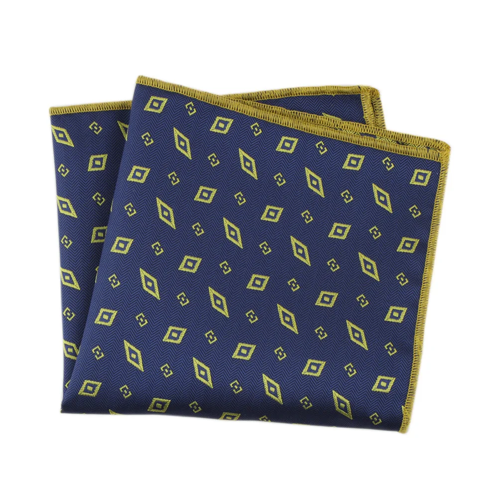 

2020 Men's Polyester Handkerchief Pocket Towel Plaid Small Floral Chest Towel Square Gentlemen Suits Hankies Custom LOGO