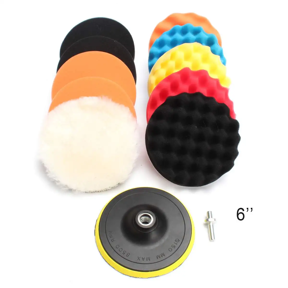 

Набор автомобильных полировочных подушек, 11 шт., 3/5/6/7 дюймов, шерстяная Подушечка Для Полировки Автомобиля, электроинструменты для полировк...