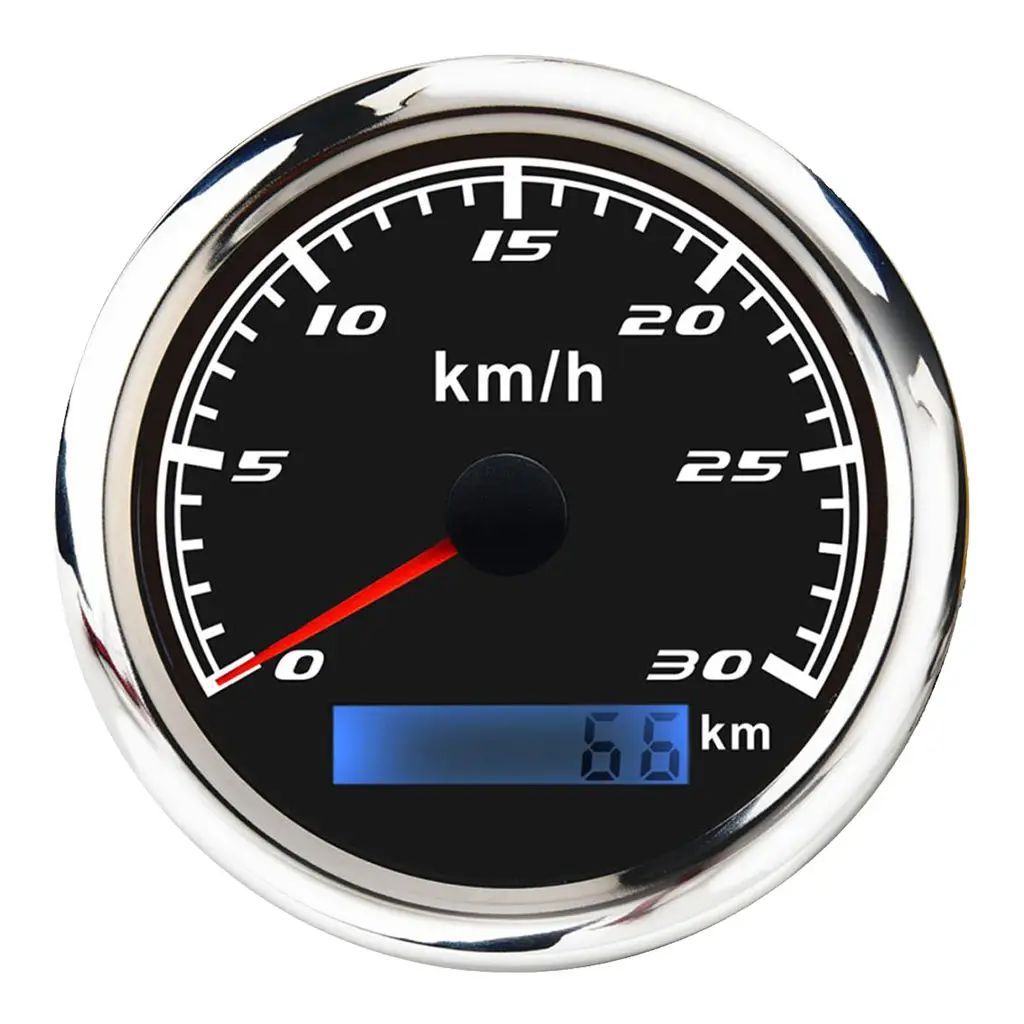 

Marine Car Digital GPS Speedometer Gauge 0-30 Km/h Pulse Signal