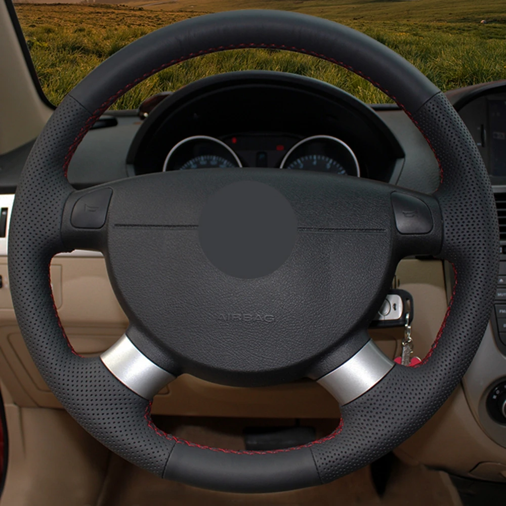 car steering wheel cover artificial leather for chevrolet aveo lova buick excelle daewoo gentra 2013 2015 lacetti 2006 2012 free global shipping