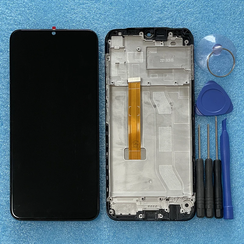 6 5 original for oppo realme c25 rmx3193 lcd display screen frame touch panel digitizer for realme c25s rmx3195 rmx3197 display free global shipping