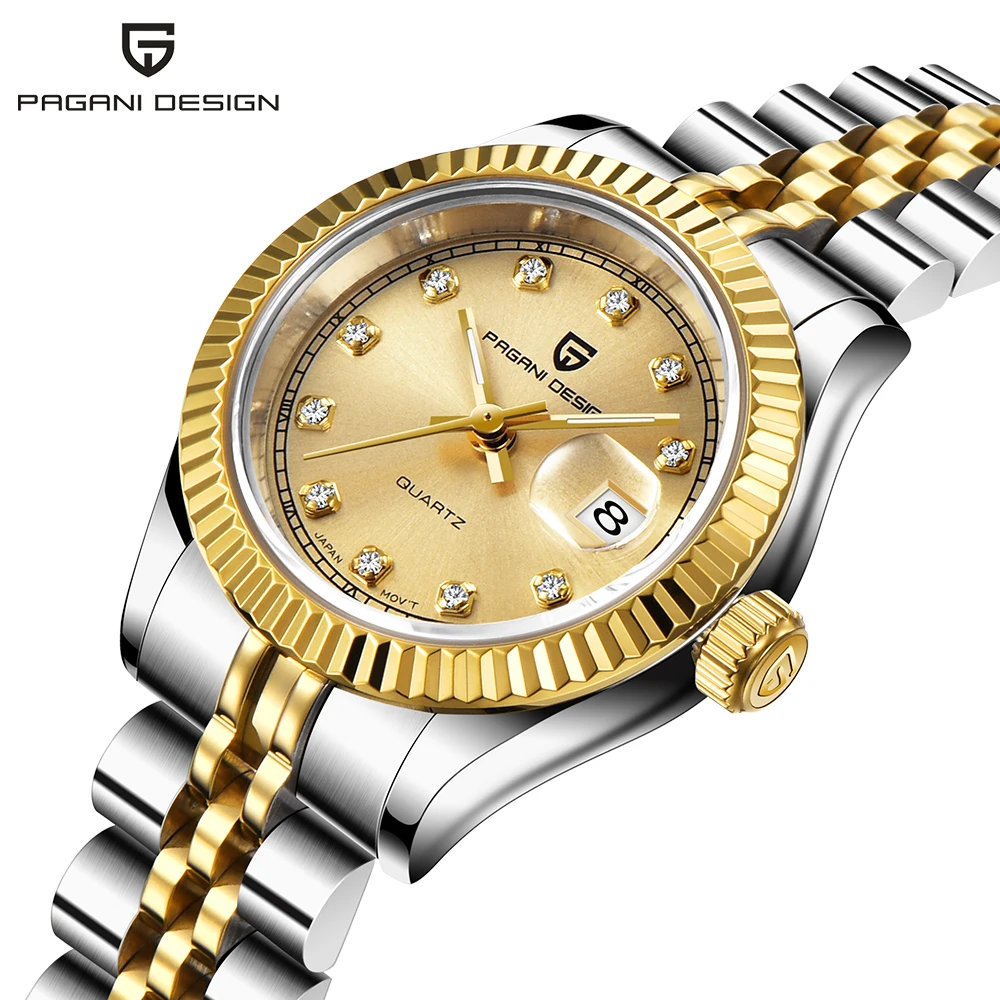 PAGANI дизайнерский сапфировый Топ бренд Роскошные женские наручные часы из