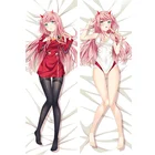 Чехол-наволочка дакимакура с двусторонним 3D рисунком из аниме дакимакура ZERO TWO 002 для привлекательной девушки