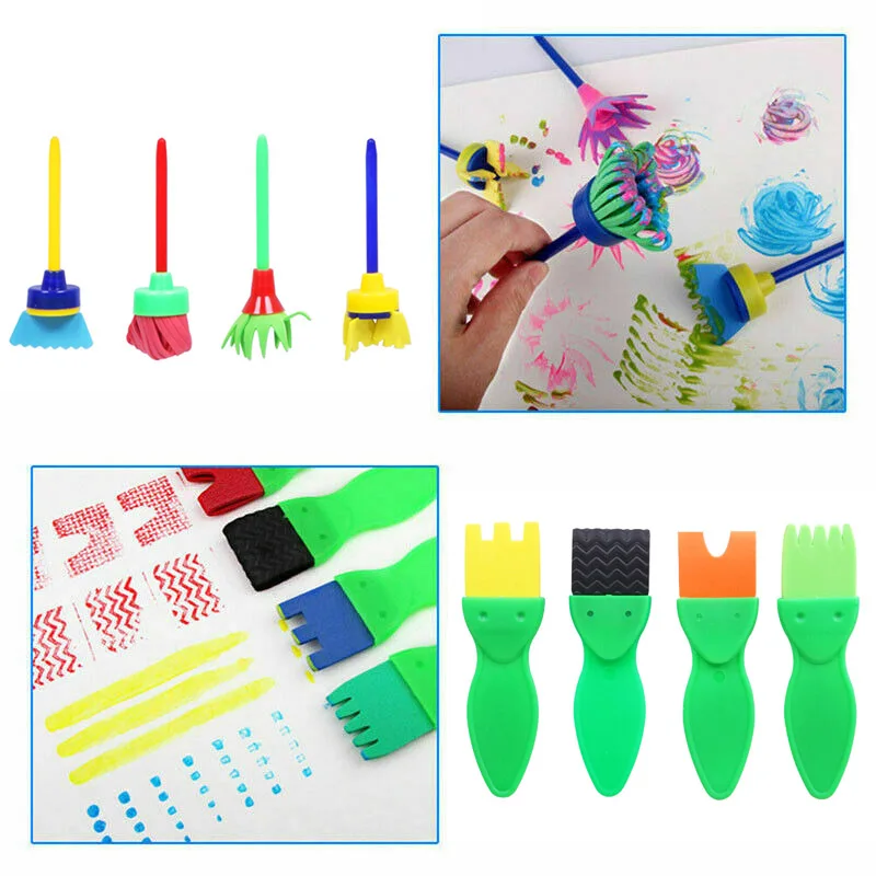 

Игрушки Монтессори, 21 шт., Детские кисти для рисования, набор инструментов для детей, игрушка для малышей