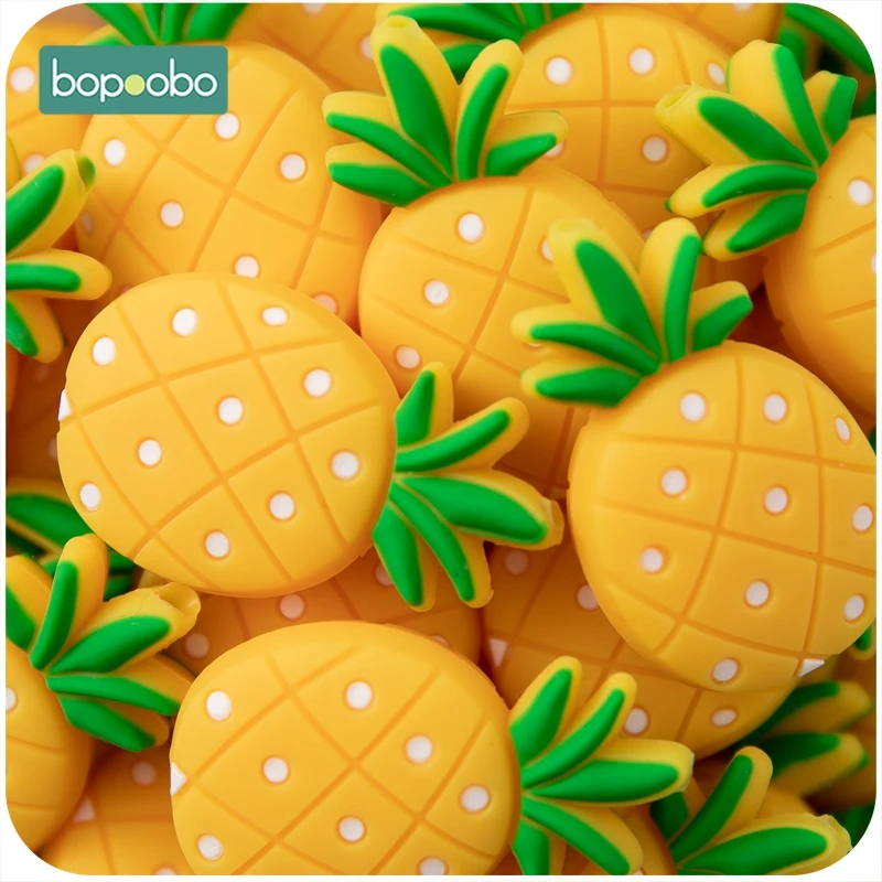 

Bopoobo 50pc Silicone Beads BPA Free Baby Teething Beads For Pacifier Clips New Born Silicone Rodent Tiny Rod Baby Teether