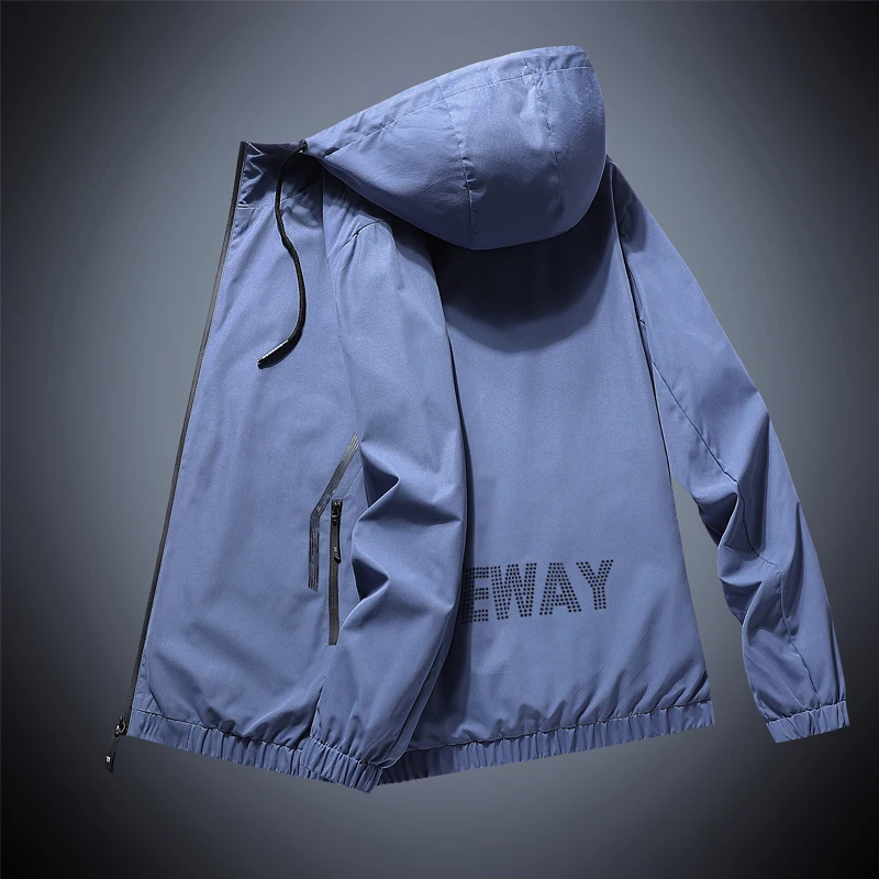 

Куртка мужская с капюшоном, Повседневная Уличная одежда, однотонная приталенная ветровка в стиле пэчворк, JK1668, Осень-зима 2020