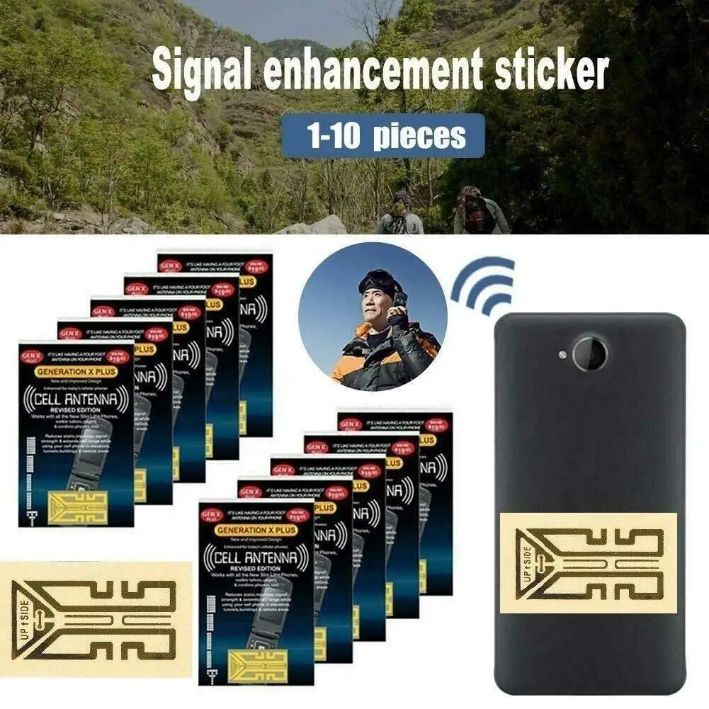 

Portable Antenna Stickers Generation For Camping 1Pc Cell Phone Signal Enhancement Sticker Signal Amplifier Booster