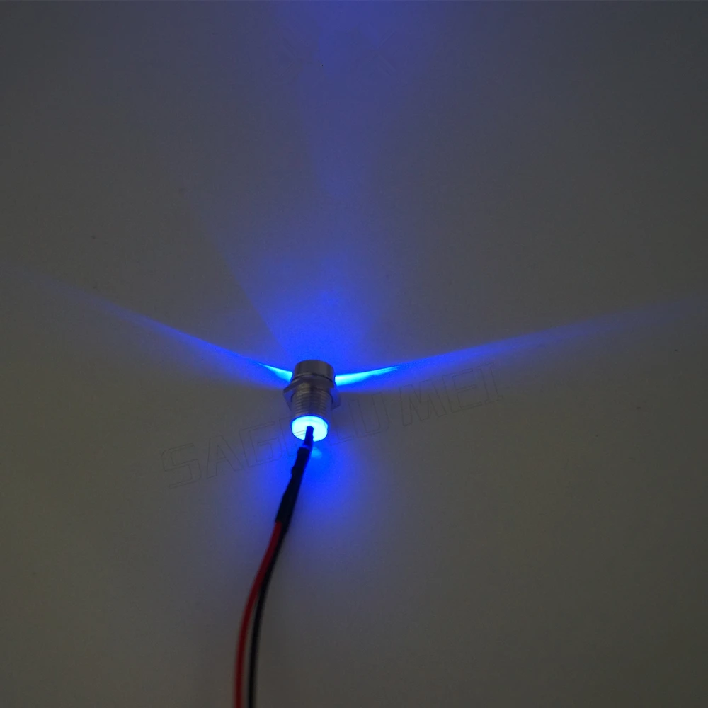

12V F3mm/F5mm/F10mm Red/blue/green/white/yellow color PreWired Car Boat LED + Metal Holder 3R/5R/10R 100pcs