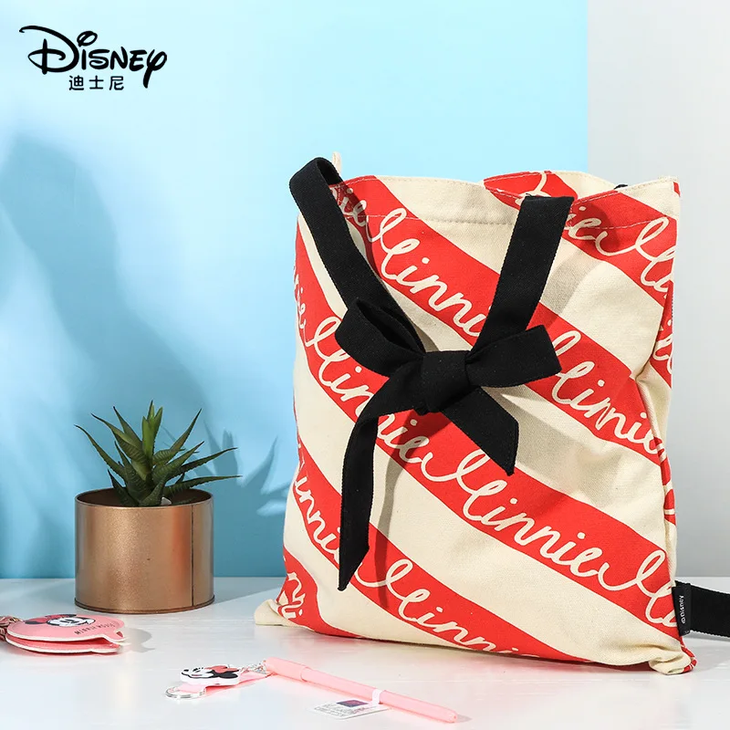 

Сумка для детских подгузников Disney, Холщовая Сумка на плечо для девочек, сумочка для мам с рисунком Микки Мауса, Дамские кошельки и сумки, под...