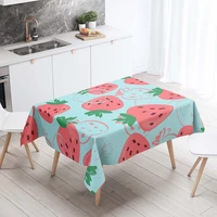 3d printing sundry fruits pattern dining table cover track on the rectangular table decor for kitchen