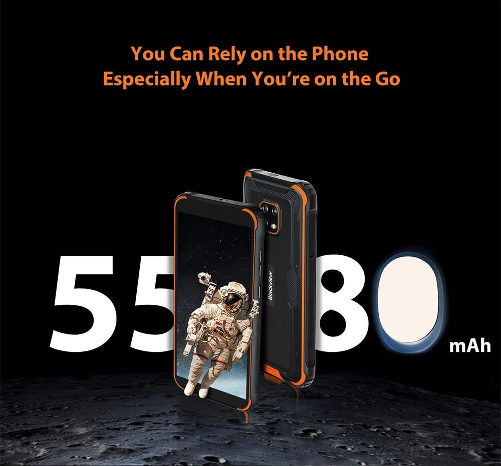 Blackview BV4900 Android 10 защищенный водонепроницаемый смартфон 3 ГБ + 32 IP68 Телефон 5580 мАч 5 7
